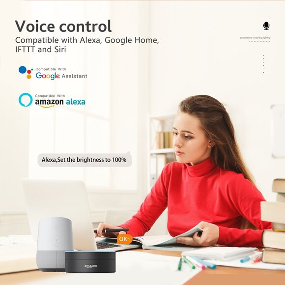 11.8 Inche Ceiling Light Fixture Flush Mount (White) - Picture 4 of 10